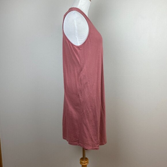 Roxy Wrap Dress 8 Pink Mauve Mini Sleeveless V-Neck Tie Rhythm Luck Lightweight - Picture 4 of 12